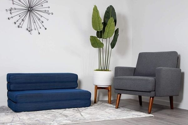Natalia Spzoo Colchón Plegable Cama de Invitados Forma de sillón sofá de Espuma 200 x 120 cm 009 